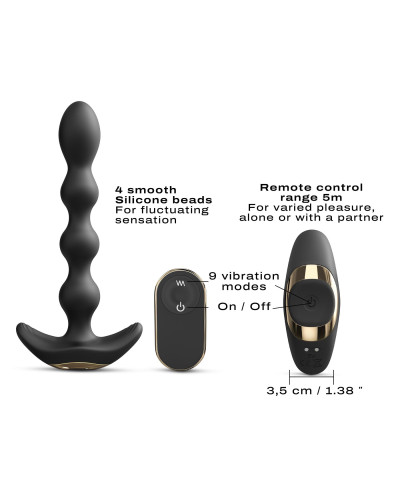 Анальный вибратор-бусы Dorcel FLEXI BALLS, гибкий ствол, пульт ДУ - Фото №4