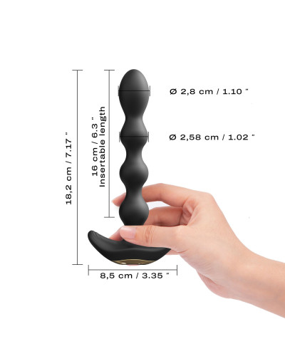 Анальный вибратор-бусы Dorcel FLEXI BALLS, гибкий ствол, пульт ДУ - Фото №5