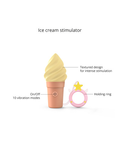 Вибратор-мороженое Love To Love CAND'ICE — VANILLA POP - Фото №2