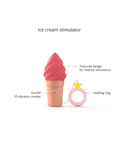 Вибратор-мороженое Love To Love CAND'ICE — RASPBERRY JOLLY - Фото №2