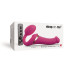 Безремневой вибрострапон с вакуумной стимуляцией Strap-On-Me MULTI ORGASM Fuchsia M, регулируемый - Фото №8