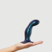 Дилдо Strap-On-Me DILDO PLUG SNAKY METALLIC BLUE, размер M, диаметр 4 см, вводимая длина 15,3 см - Фото №1