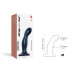 Дилдо Strap-On-Me DILDO PLUG SNAKY METALLIC BLUE, размер M, диаметр 4 см, вводимая длина 15,3 см - Фото №4