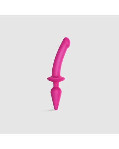 Анальна пробка з дилдо 2в1 Strap-On-Me SWITCH PLUG-IN DILDO Fuchsia L, діаметр 4,5/3,4 см - Фото №1