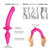 Анальна пробка з дилдо 2в1 Strap-On-Me SWITCH PLUG-IN DILDO Fuchsia L, діаметр 4,5/3,4 см - Фото №2