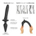 Анальная пробка с дилдо 2в1 Strap-On-Me SWITCH PLUG-IN REALISTIC DILDO Black XXL, диаметр 5,2/3,9 см - Фото №2