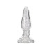 Стеклянная анальная пробка Pillow Talk Fancy Luxurious Glass Anal Plug, ⌀3,1см, вибропуля в подарок - Фото №1