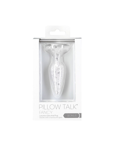 Стеклянная анальная пробка Pillow Talk Fancy Luxurious Glass Anal Plug, ⌀3,1см, вибропуля в подарок - Фото №5