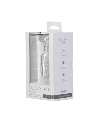 Стеклянная анальная пробка Pillow Talk Fancy Luxurious Glass Anal Plug, ⌀3,1см, вибропуля в подарок - Фото №7