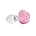 Скляна анальна пробка Pillow Talk Rosy Luxurious Glass Anal Plug, ⌀3,3 см, віброкуля в подарунок - Фото №2