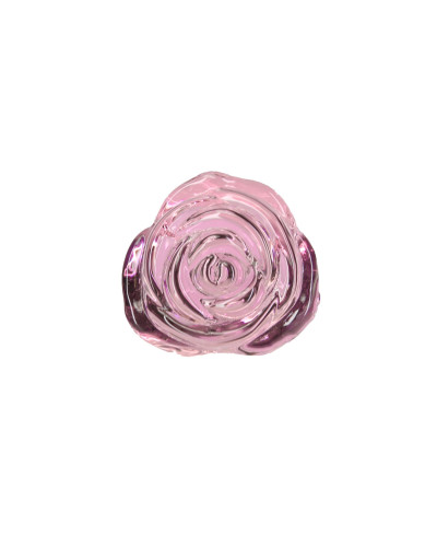 Скляна анальна пробка Pillow Talk Rosy Luxurious Glass Anal Plug, ⌀3,3 см, віброкуля в подарунок - Фото №3
