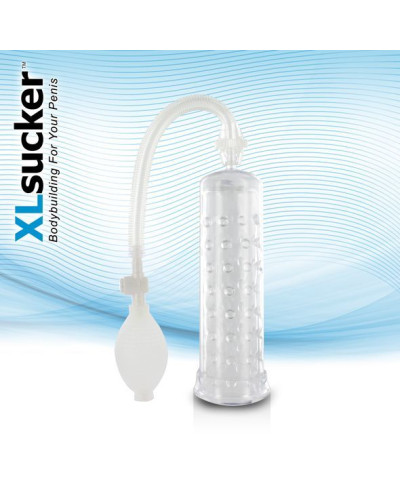 Вакуумна помпа XLsucker Penis Pump Transparant для члена довжиною до 18см, діаметр до 4 см - Фото №1