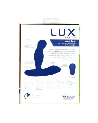Массажер простаты с ротацией и вибрацией Lux Active Revolve, пульт ДУ - Фото №7