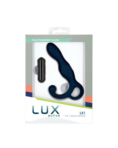 Масажер простати Lux Active LX1 Anal Trainer 5.75″, Dark Blue, віброкуля в комплекті - Фото №4