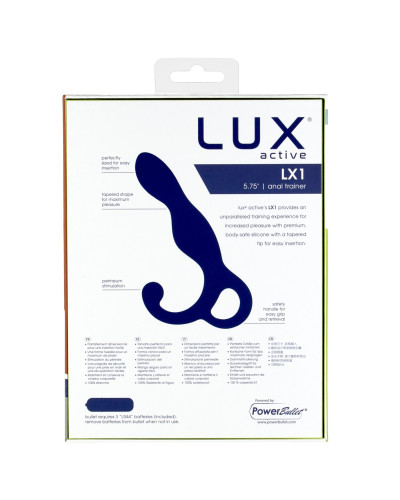 Масажер простати Lux Active LX1 Anal Trainer 5.75″, Dark Blue, віброкуля в комплекті - Фото №5