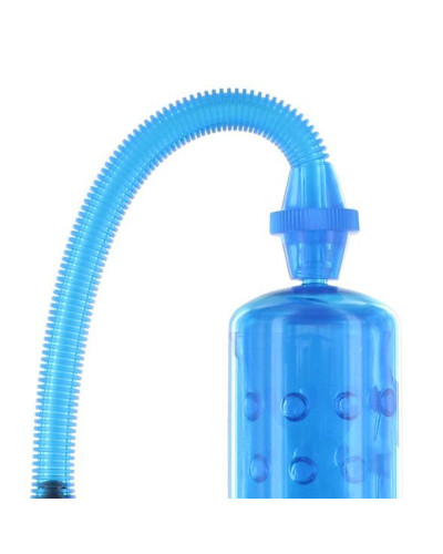 Вакуумна помпа XLsucker Penis Pump Blue для члена довжиною до 18см, діаметр до 4 см - Фото №2