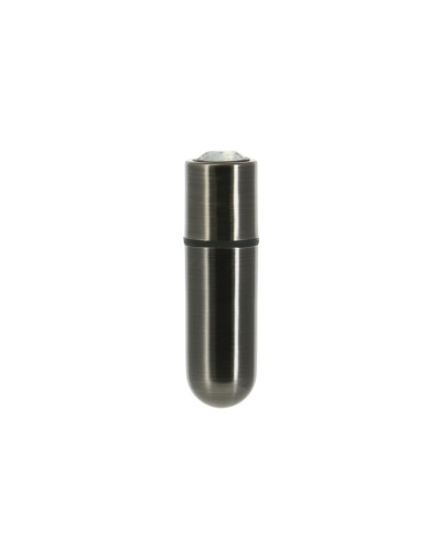 Віброкуля PowerBullet First-Class Bullet 2.5″ з Key Chain Pouch, Gun Metal, 9 режимів вібрації - Фото №1