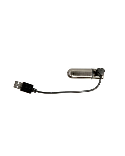Віброкуля PowerBullet First-Class Bullet 2.5″ з Key Chain Pouch, Gun Metal, 9 режимів вібрації - Фото №2