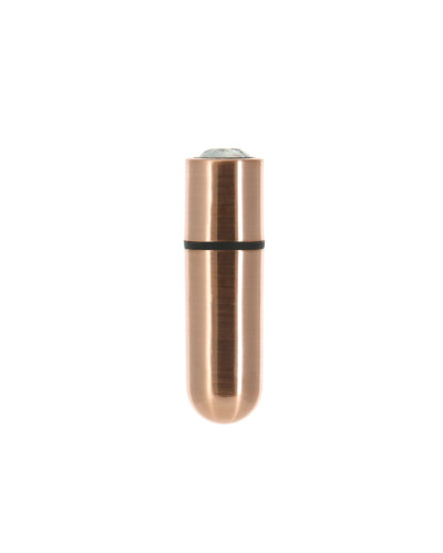 Віброкуля PowerBullet First-Class Bullet 2.5″ з Key Chain Pouch, Rose Gold, 9 режимів вібрації - Фото №1