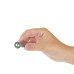 Вибропуля PowerBullet First-Class Bullet 2.5″ with Key Chain Pouch, Silver, 9 режимов вибрации - Фото №3