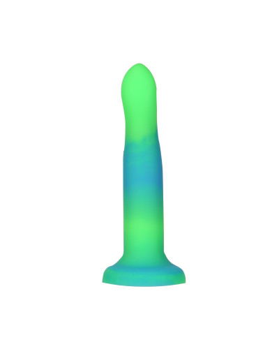 Фалоімітатор, що світиться в темряві, ADDICTION Rave 8″, Glow in the Dark Dildo Blue Green, 20,3 см - Фото №3
