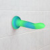 Фалоімітатор, що світиться в темряві, ADDICTION Rave 8″, Glow in the Dark Dildo Blue Green, 20,3 см - Фото №6