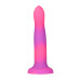 Светящийся в темноте фаллоимитатор ADDICTION Rave 8″ Glow in the Dark Dildo Pink Purple, 20,3 см - Фото №3