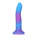 Фалоімітатор, що світиться в темряві, ADDICTION Rave 8″ Glow in the Dark Dildo Blue Purple, 20,3 см - Фото №1