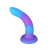 Фалоімітатор, що світиться в темряві, ADDICTION Rave 8″ Glow in the Dark Dildo Blue Purple, 20,3 см - Фото №2