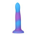 Фалоімітатор, що світиться в темряві, ADDICTION Rave 8″ Glow in the Dark Dildo Blue Purple, 20,3 см - Фото №3
