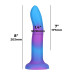 Фалоімітатор, що світиться в темряві, ADDICTION Rave 8″ Glow in the Dark Dildo Blue Purple, 20,3 см - Фото №4