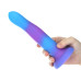 Фалоімітатор, що світиться в темряві, ADDICTION Rave 8″ Glow in the Dark Dildo Blue Purple, 20,3 см - Фото №5