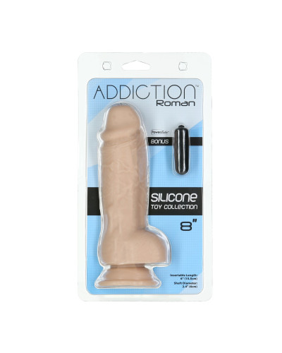 Реалистичный фаллоимитатор ADDICTION Roman 8″ Girthy Dong, длина 22 см, диаметр 6 см - Фото №4
