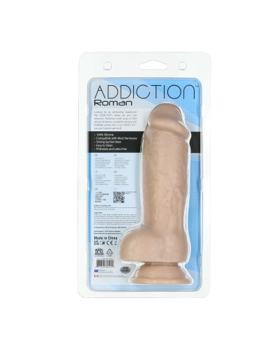 Реалистичный фаллоимитатор ADDICTION Roman 8″ Girthy Dong, длина 22 см, диаметр 6 см - Фото №5