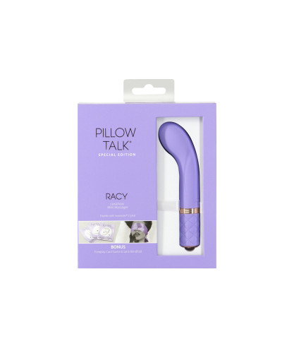 Розкішний вібратор Pillow Talk Racy Purple Special Edition, Сваровскі, пов’язка на очі+гра - Фото №9