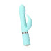 Роскошный кролик с ротацией и вибрацией Pillow Talk Lively, Teal, кристалл Сваровски, тройной отрост - Фото №2