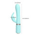Роскошный кролик с ротацией и вибрацией Pillow Talk Lively, Teal, кристалл Сваровски, тройной отрост - Фото №4
