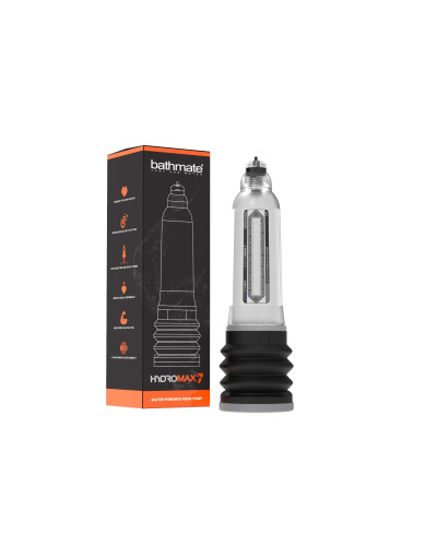 Гідропомпа Bathmate Hydromax 7 Clear (X30), для члена довжиною від 12,5 до 18 см, діаметр до 5 см - Фото №3