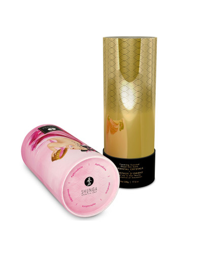 Пінлива сіль для ванни Shunga Dead Sea salt Oriental Crystals — Rose Petal (500 г), сіль Мертвого мо - Фото №2
