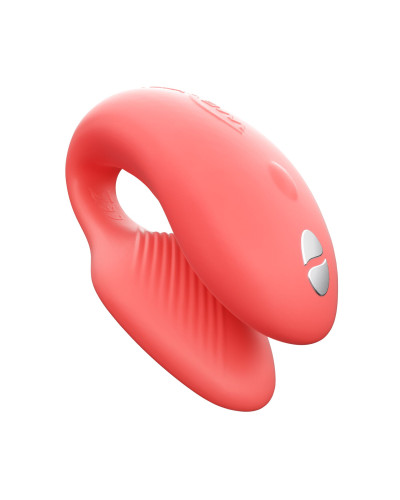 Смарт-вибратор для пар We-Vibe Chorus Crave Coral, сенсорное управление вибрациями сжатием пульта - Фото №1