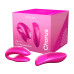 Смарт-вибратор для пар We-Vibe Chorus Cosmic Pink, сенсорное управление вибрациями сжатием пульта - Фото №8