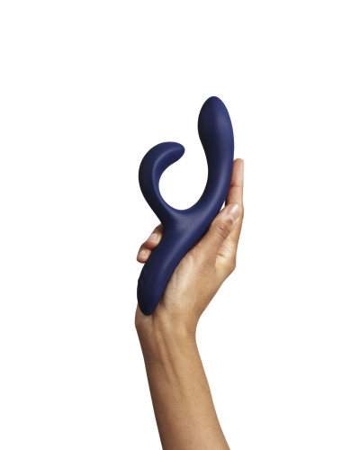 Смарт вібратор-кролик We-Vibe Nova Midnight Blue, ергономічний, регульований кут нахилу стовбура - Фото №11