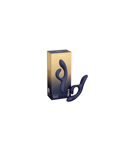 Смарт вібратор-кролик We-Vibe Nova Midnight Blue, ергономічний, регульований кут нахилу стовбура - Фото №8