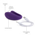 Недорогий вібратор для пар We-Vibe Unite Purple, однокнопковий пульт ДК - Фото №4