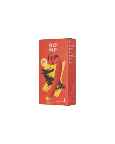 Вибратор для точки G и клитора Romp Hype, гибкий, особенно мягкая головка, 10 вариантов стимуляции - Фото №7