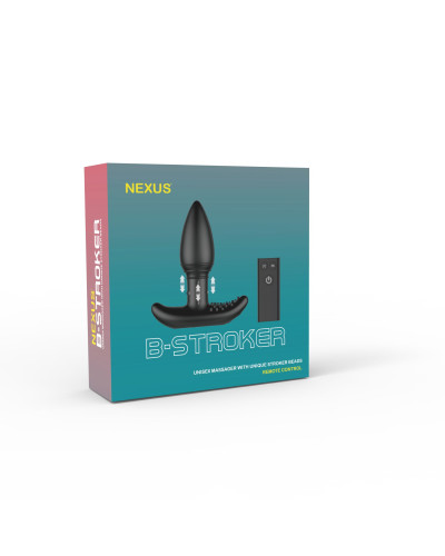 Анальная вибропробка Nexus B-stroker с массирующими бусинами на ножке с пультом Д/У - Фото №8