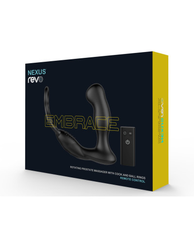 Массажер простаты Nexus Revo Embrace с вращающейся головкой и с эрекционным кольцом - Фото №6