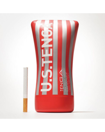 Мастурбатор Tenga US Soft Tube Cup (мягкая подушечка большая) сдавливаемый, супермощное всасывание - Фото №3