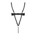 Боді з екошкіри Passion CELINE BODY 6XL/7XL black, з доступом, відкритий - Фото №4
