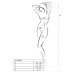 Бодістокінг Passion ECO BS001 One Size white, з доступом, імітація підв’язок, флористичний декор - Фото №5